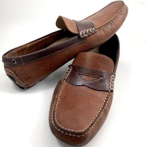 Brown Leather Bass Monterey Loafers